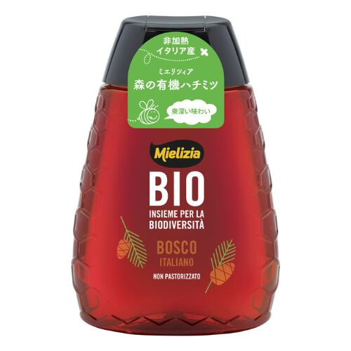 【ミエリツィア】イタリア産森の有機ハチミツ スクィーザーボトル 250g【オーガニック】