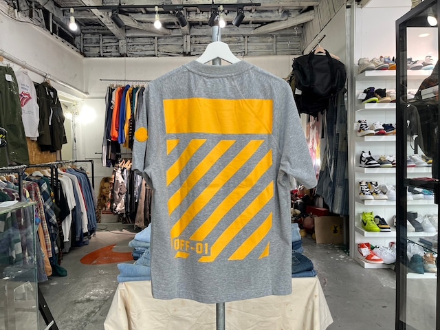 MONCLER × OFF-WHITE MAGLIA SS TEE GREY SMALL B209H8001250 04161