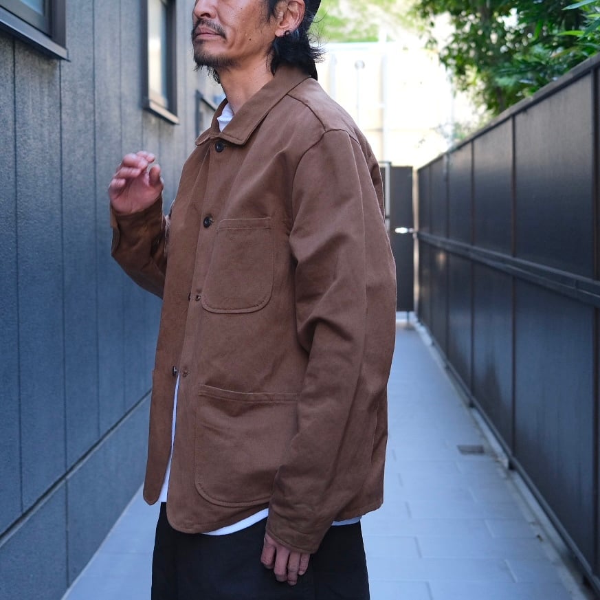 evan kinori Trucker Jacket エヴァン キノリ EVAN KINORI(エヴァン キノリ) / Three Pocket Jacket Logwood Washi