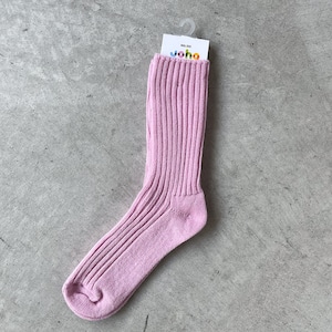 joha/wool ribsocks 【60042/rosa】