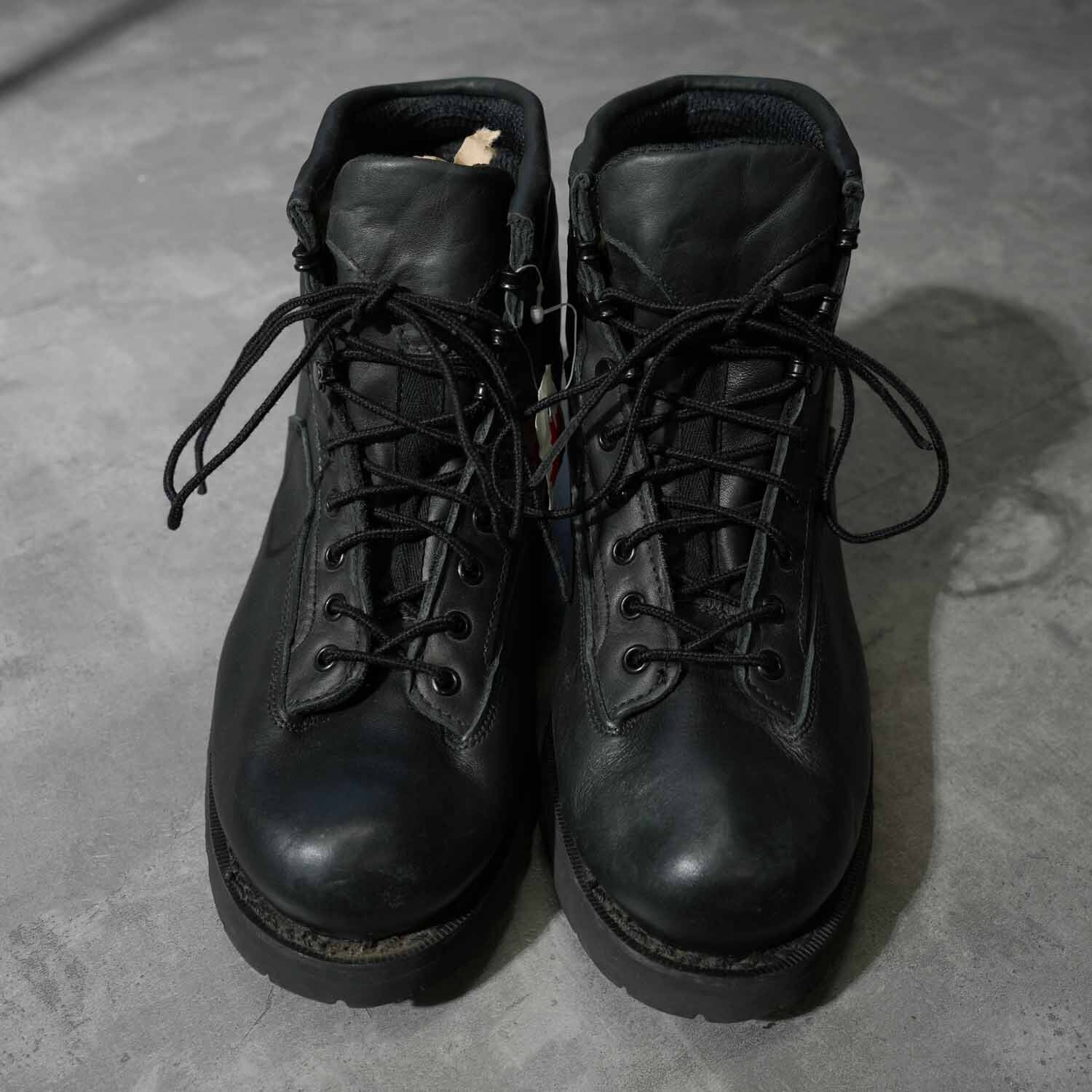 DEADSTOCK カナダ製 レザーワークブーツ Vibramソール ブラック 表記