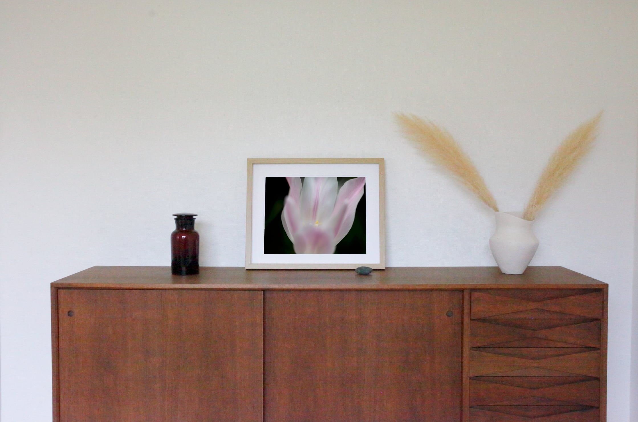 Pink #2 wooden frame 52cm×42cm付き ( M )