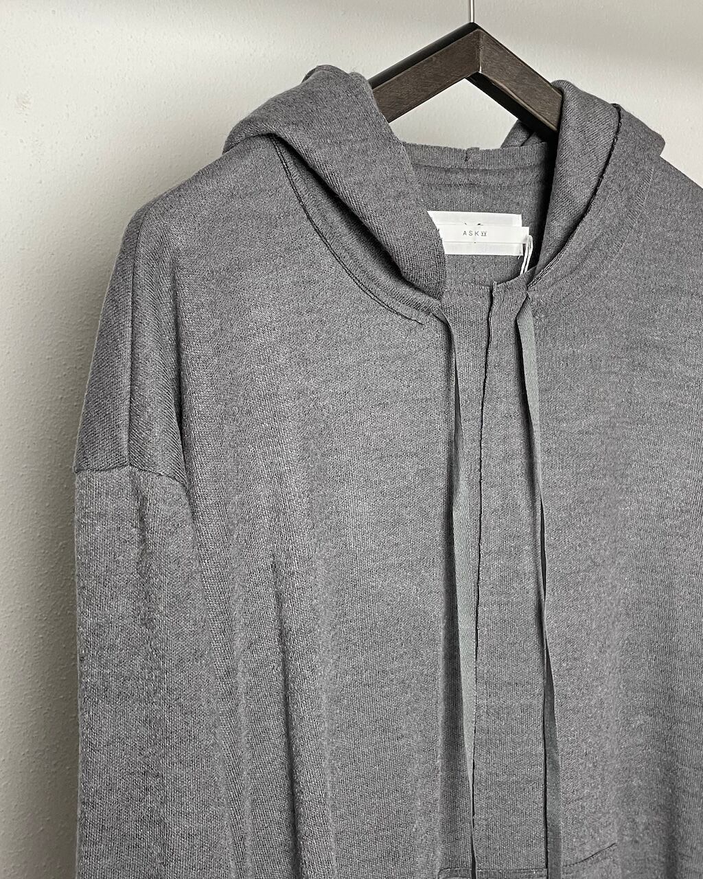 ASKYY / DOCKING HOODIE KNIT / HEATHER GRY | ASKYY TOKYO FLAGSHIP