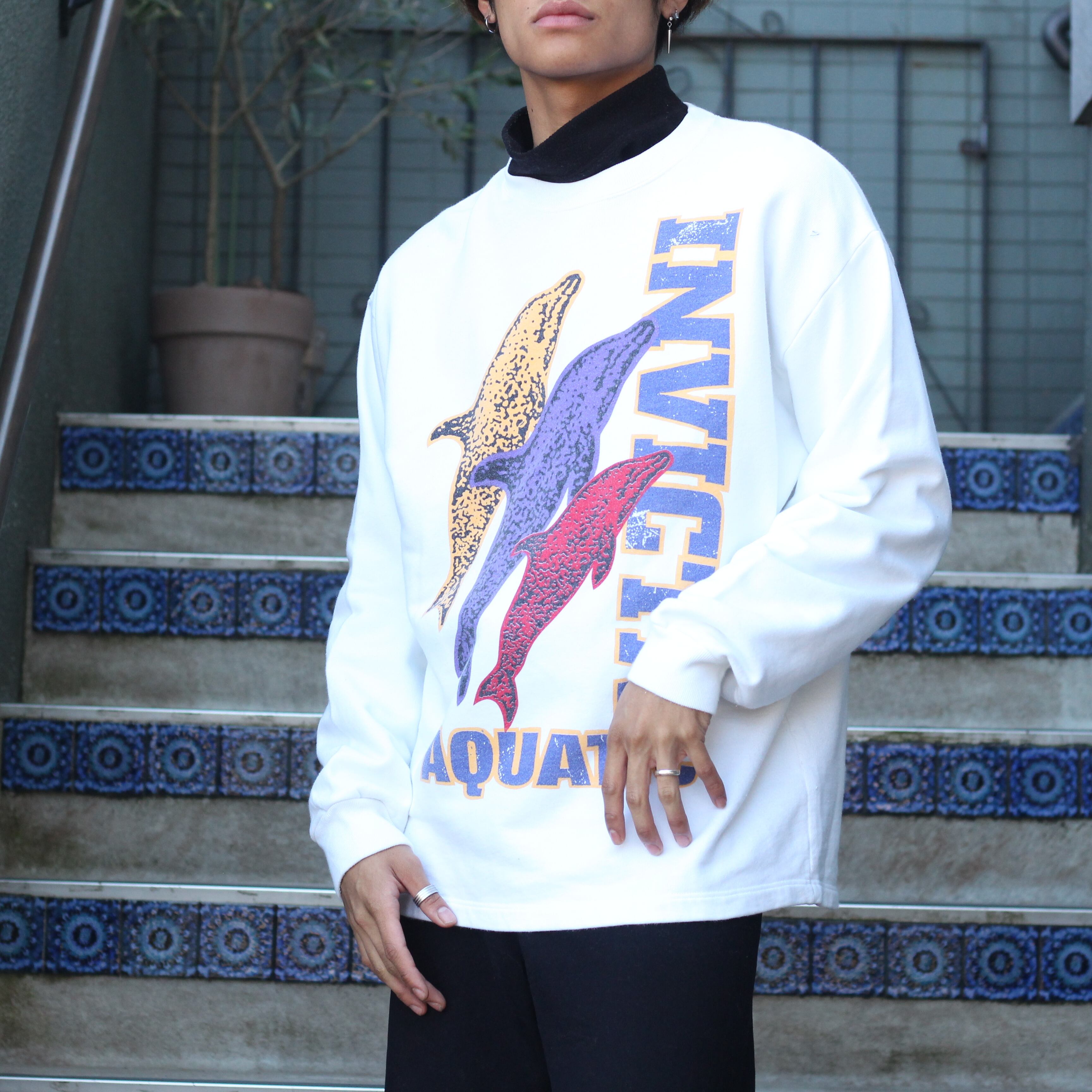 USA VINTAGE DOLPHIN DESIGN SWEAT SHIRT/アメリカ古着イルカデザイン