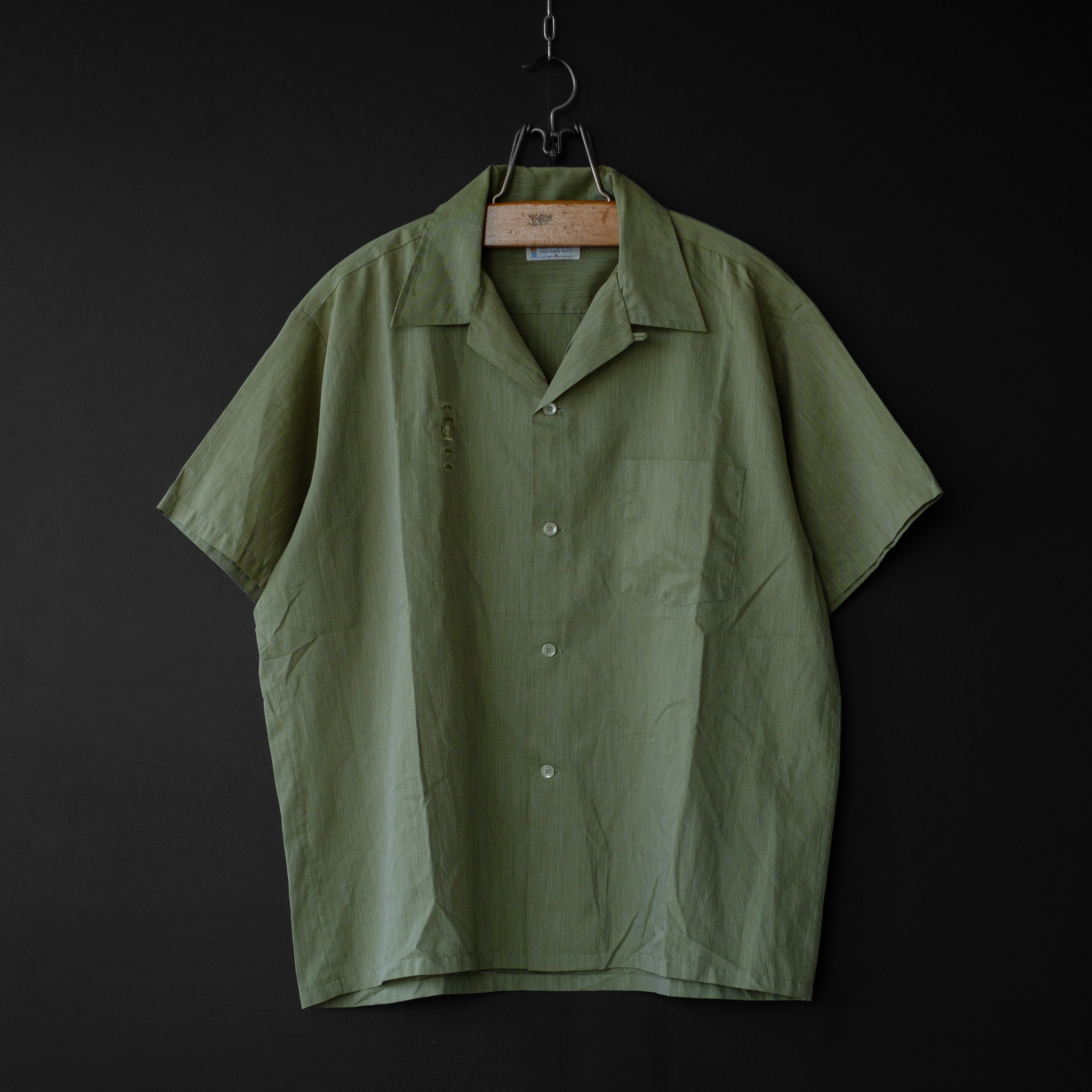 used- 【TOWNCRAFT】 60s s/s open collar shirt | dros dro