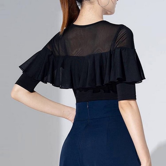 シフォンフリル・エレガントトップス ds0766