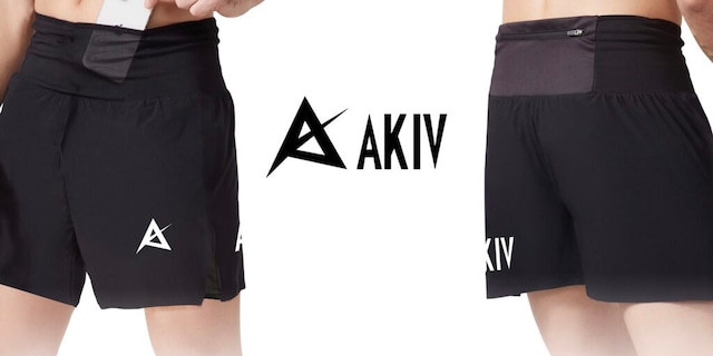 AKIV(アキ) 2 in 1 Multi Pocket Running Shorts (Unisex)