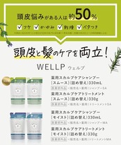 WELLP ウェルプ | シャンプー トリートメント セット 詰め替え 【スムース】 フケ スカルプケア 医薬部外品