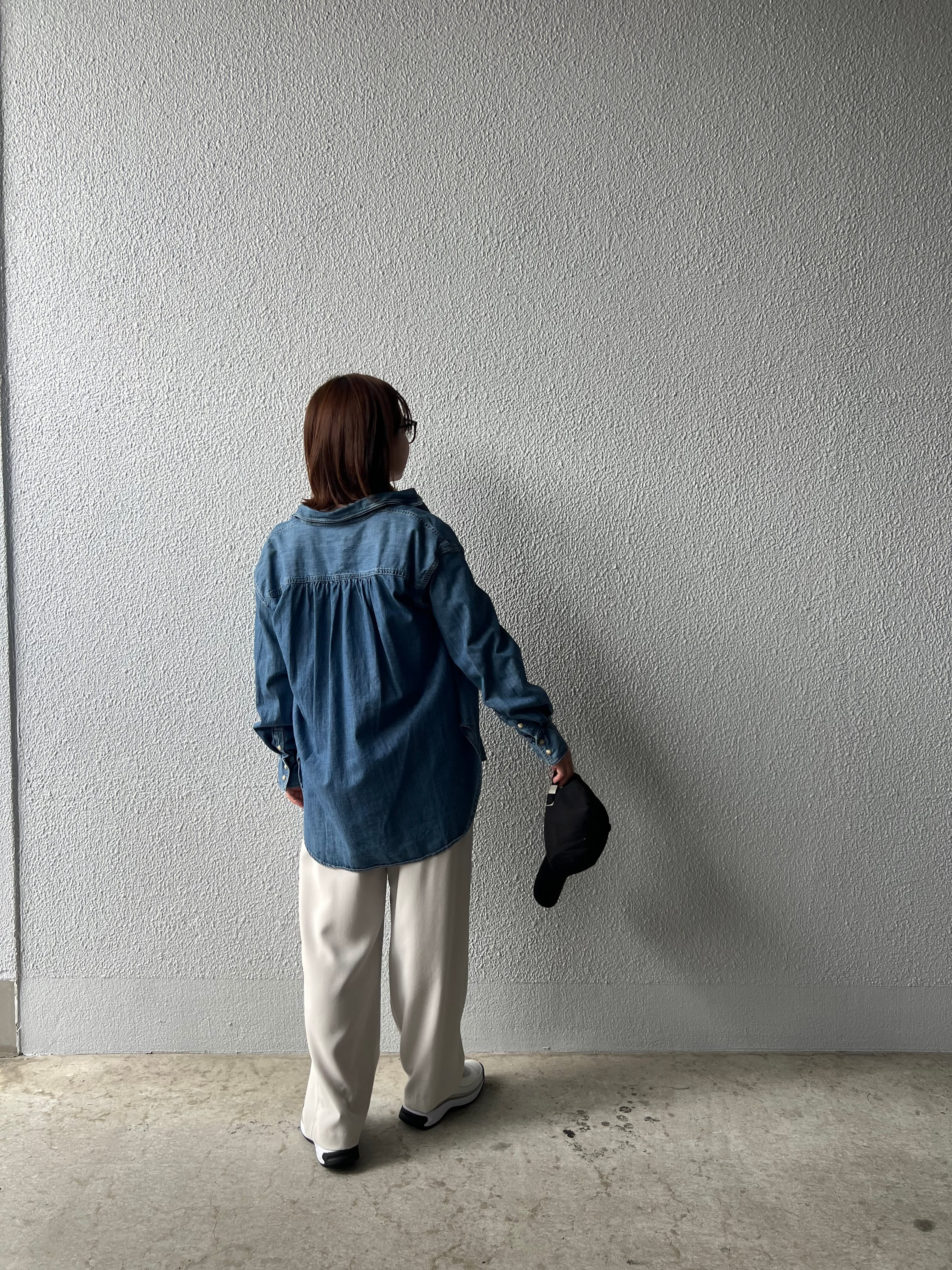 【PASSIONE】タックイージーセミワイド美脚パンツ　516641