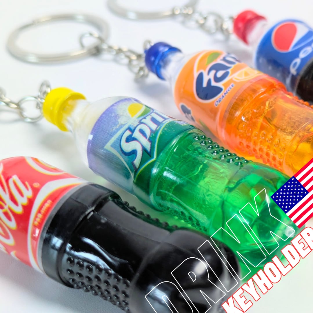 【 Drink KeyHolder / ドリンクキーホルダー 】ペットボトル型ドリンクキーホルダー 〚アメリカン雑貨 アメトイ〛