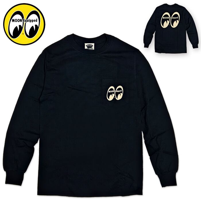 MOON Equipped ポケット付 ロング スリーブ Tシャツ 長袖 ロンT