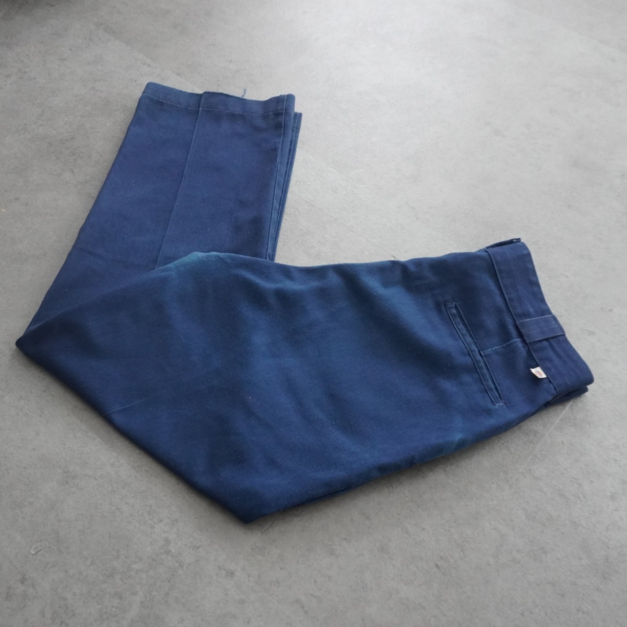 80s Dickies 874 work pants "made in USA" navy [W32L29相当] 古着 (状態考慮) - 1