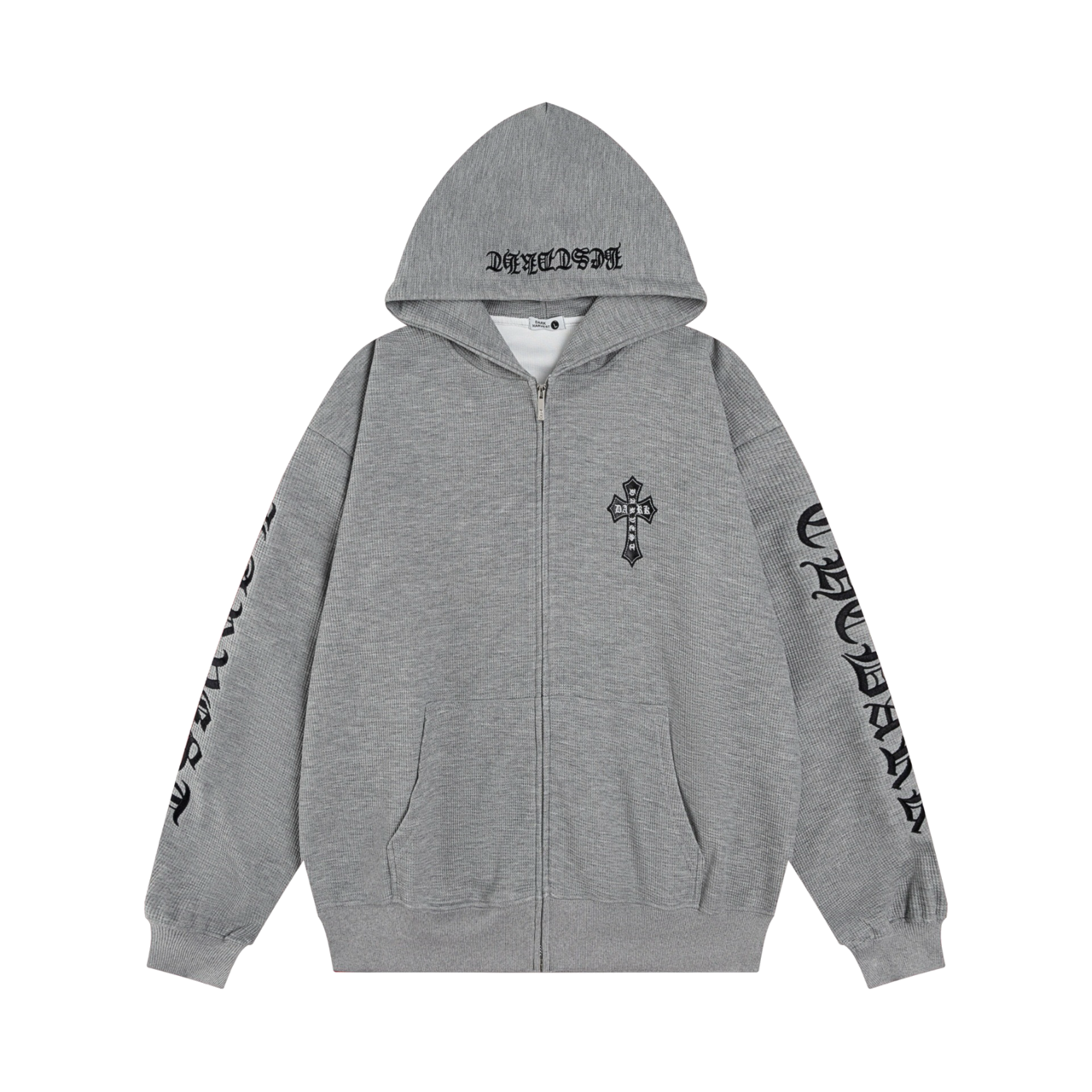 Gothic Cross Zip Hoodie  S0019