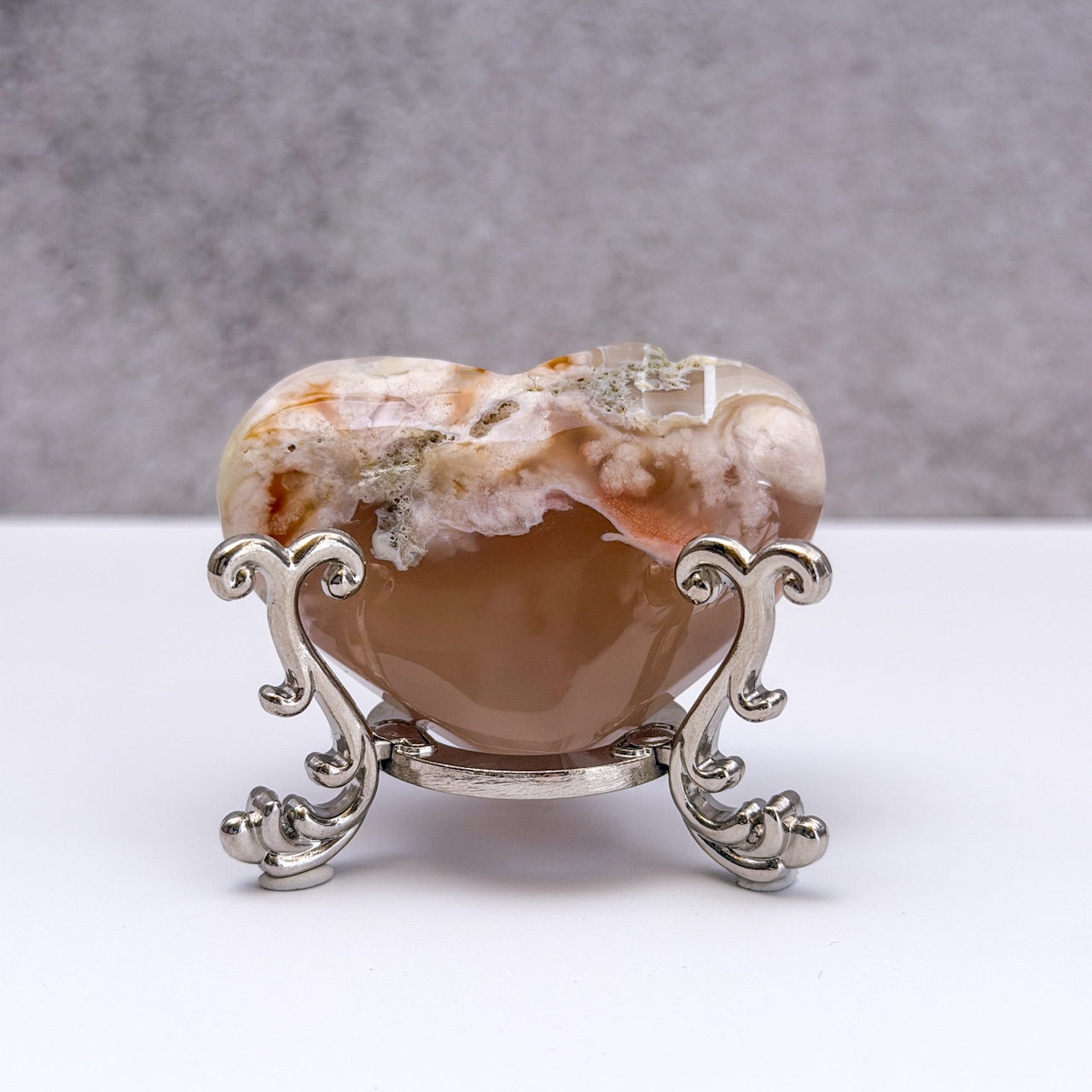 フラワーアゲート ハート * Flower Agate * 天然石