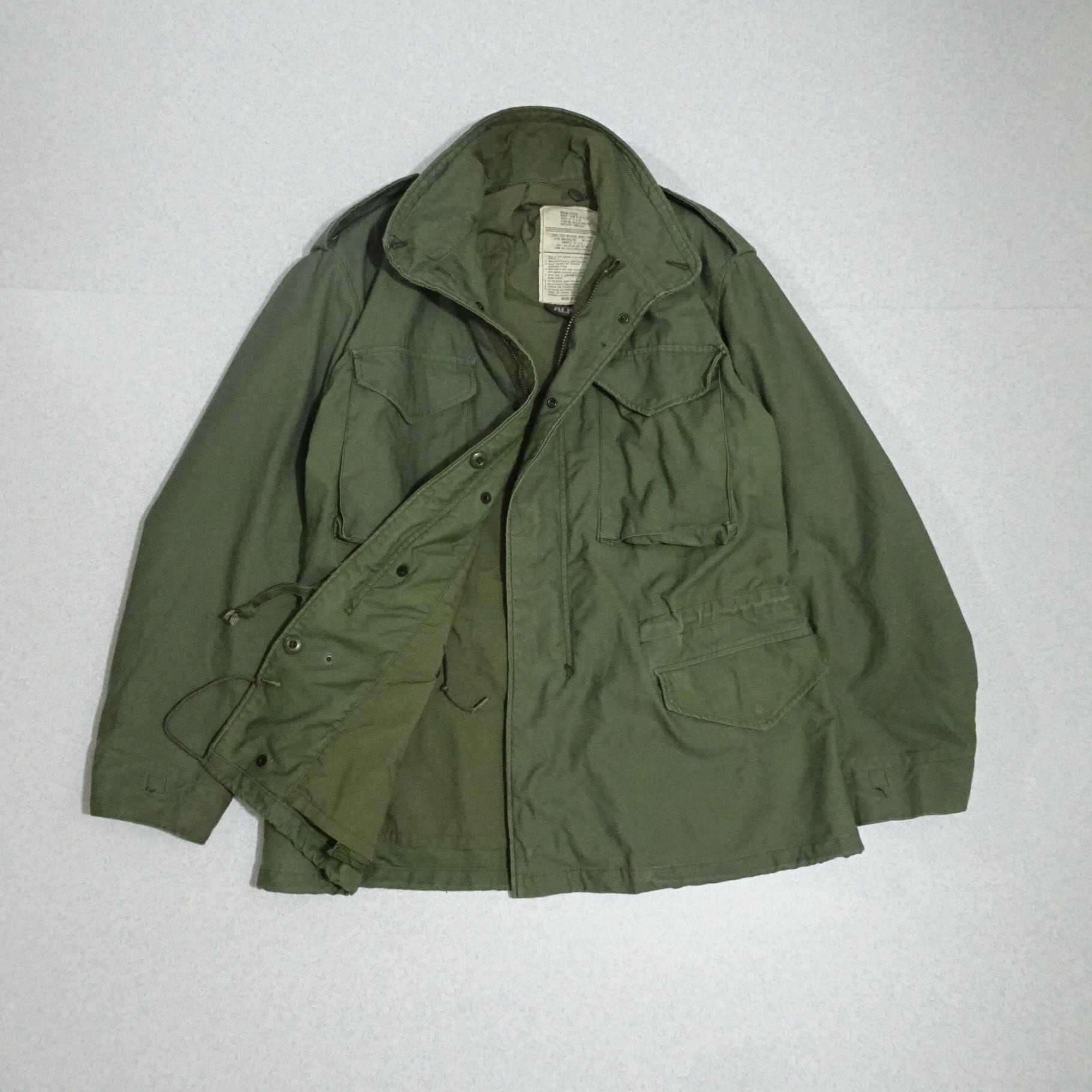 80〜90s USA製 アルファ M-65 SCOVILL スコービルジッパー 60s US ARMY