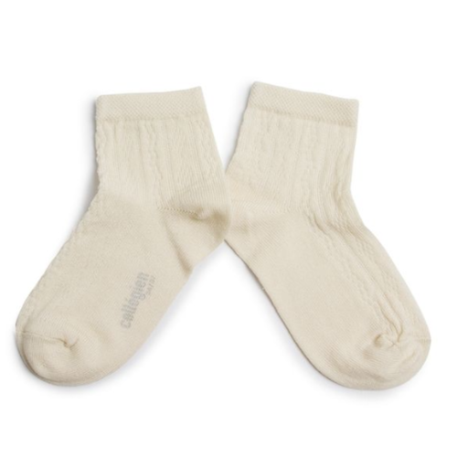 Collegien - Antoinette Lightweight Pointelle Socks / Doux Agneaux