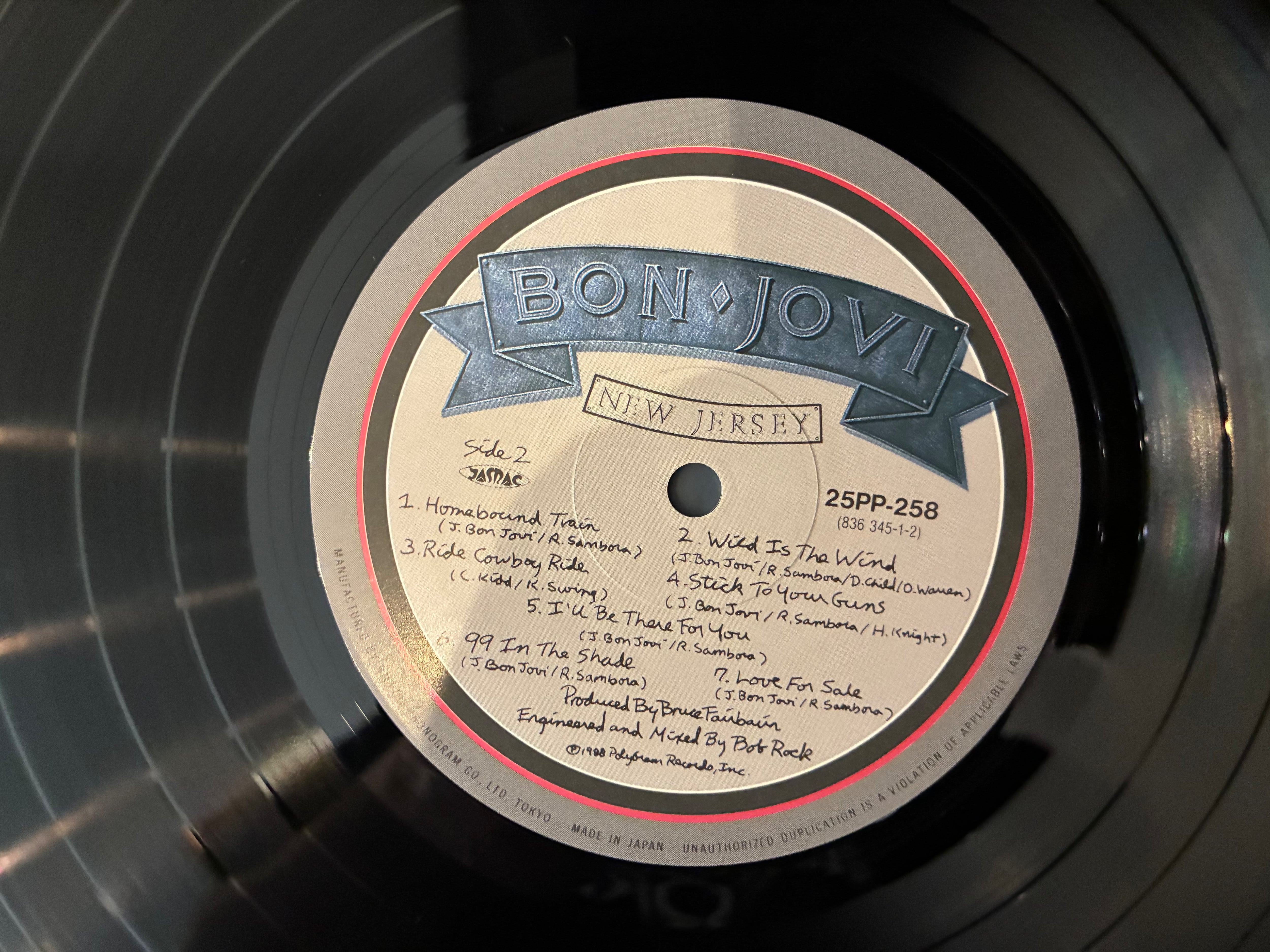 BON JOVI / NEW JERSEY | sixteen records (シックスティーンレコード)