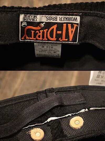 AT-DIRTY】 “WORKERS CASQUETTE CORDUROY” -BLACK (アットダーティー