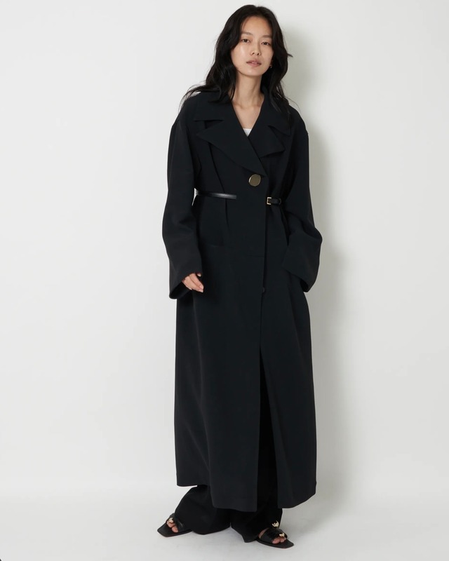 【HARUNOBUMURATA】  JONSON – VISCOSE CADY SHAPED COAT