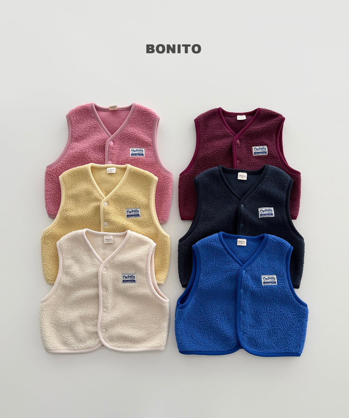 【Jr.size】fluffy tumble vest【BONITO】※12月中旬発送予定