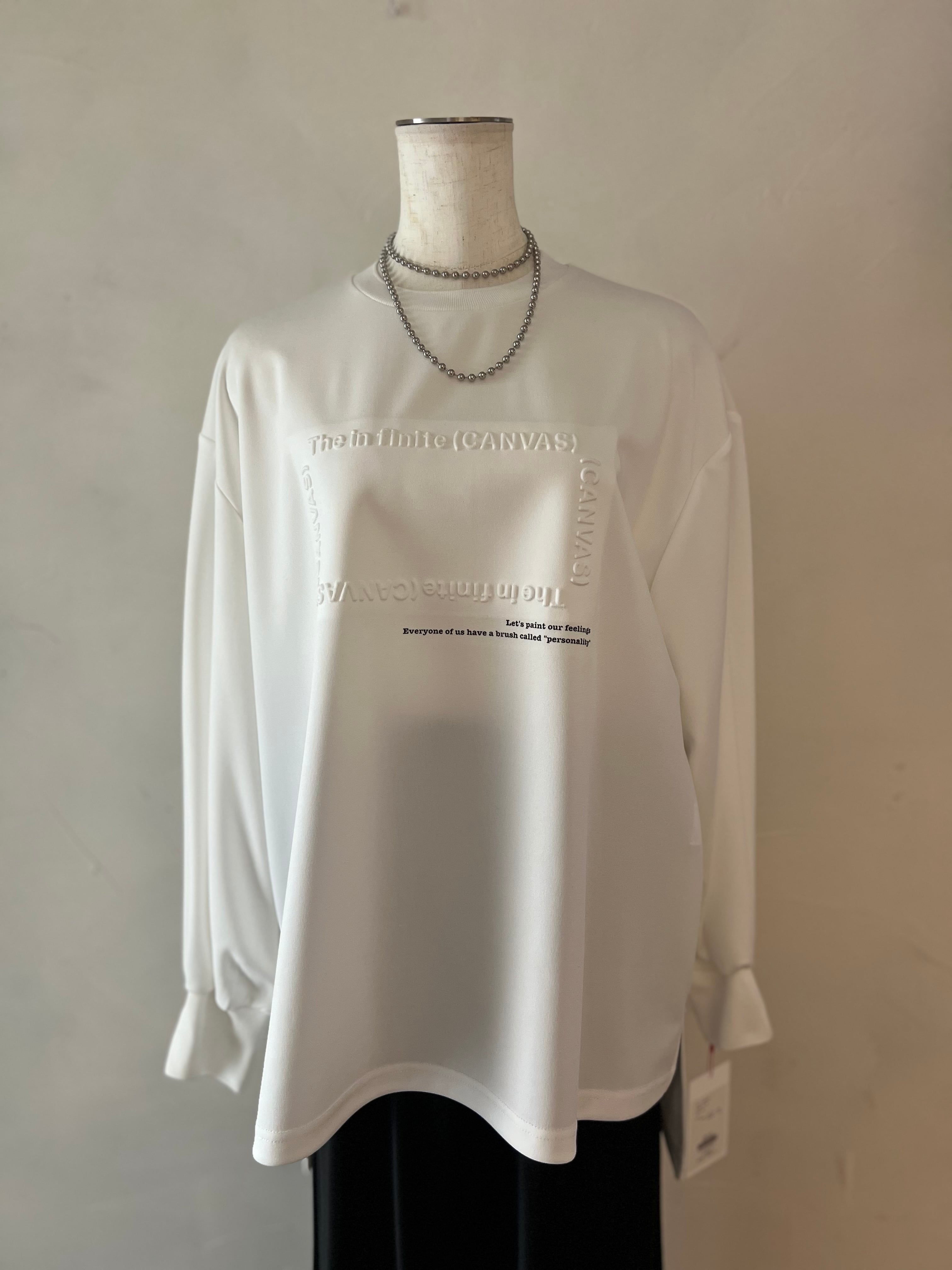 【PASSIONE】エンボスロゴバックテープTシャツ　516939
