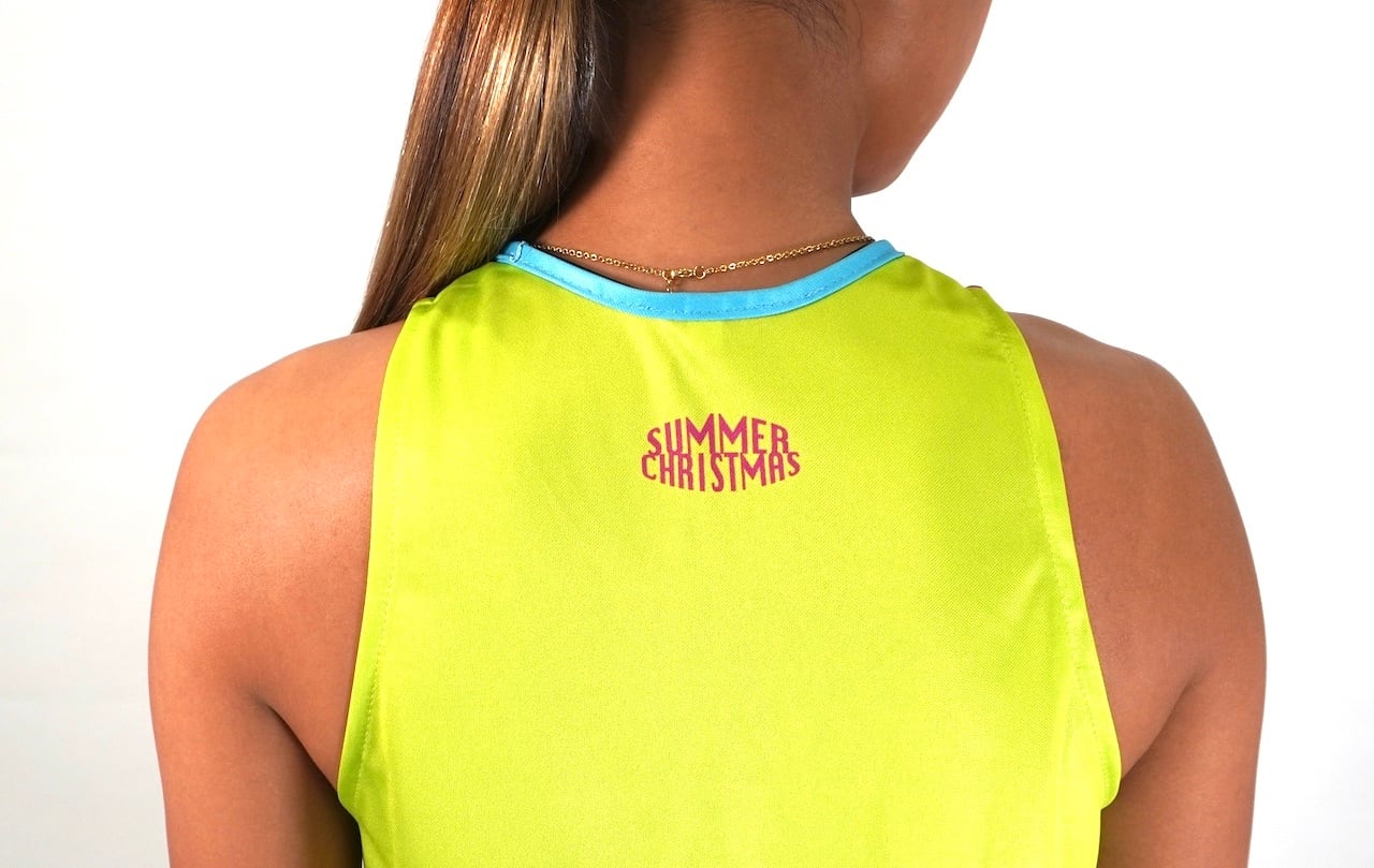 レディース タンクトップ 【ピンク×グリーン】 | Summer Christmas