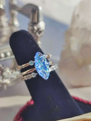【AURORA GEM KISS SYMBOL 3 PAIR RING/(XX383) 】