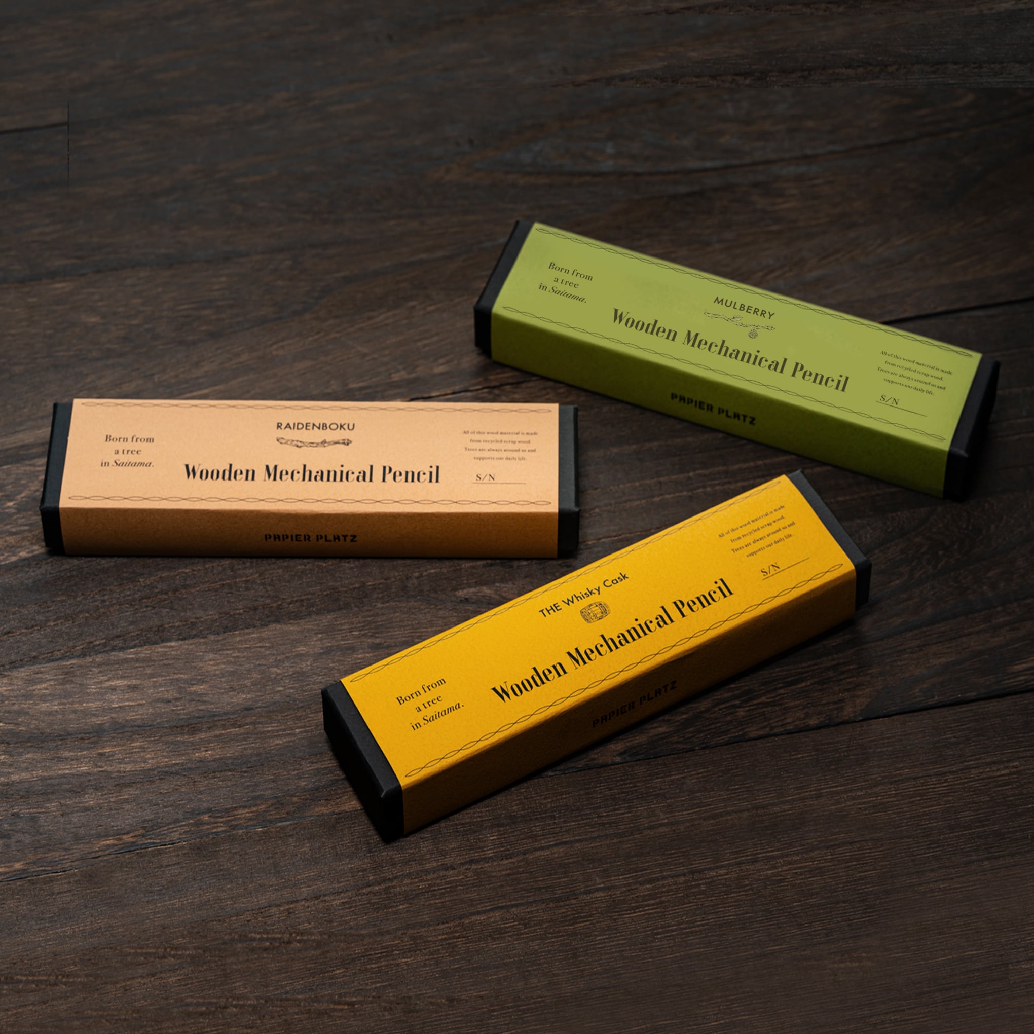 木軸シャープペン “ウイスキー” 831212 | パピアプラッツBASE店