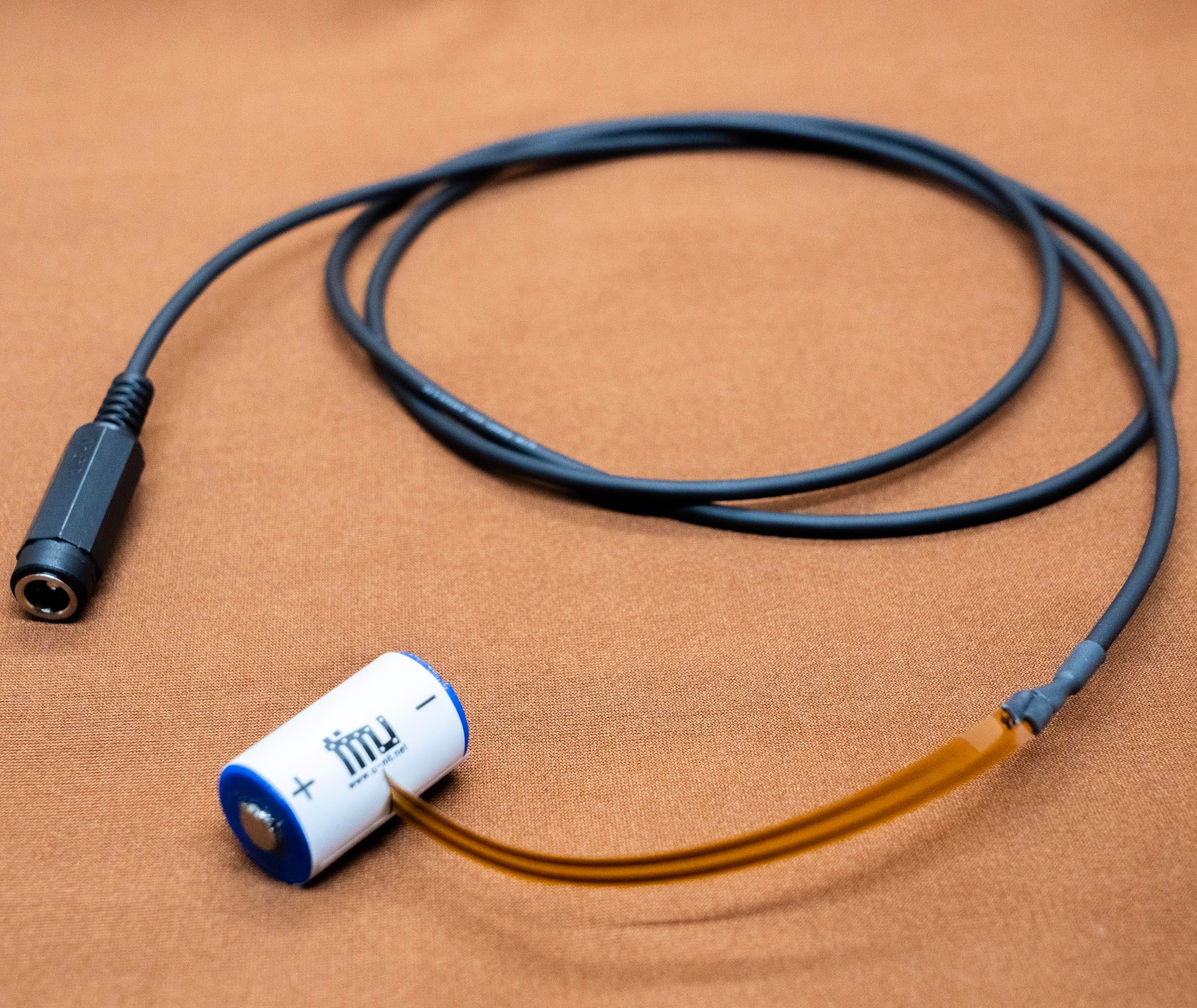 CR2電池形接続ケーブル1m ACアダプターセット SwitchBot用[CR2-FPCR1M
