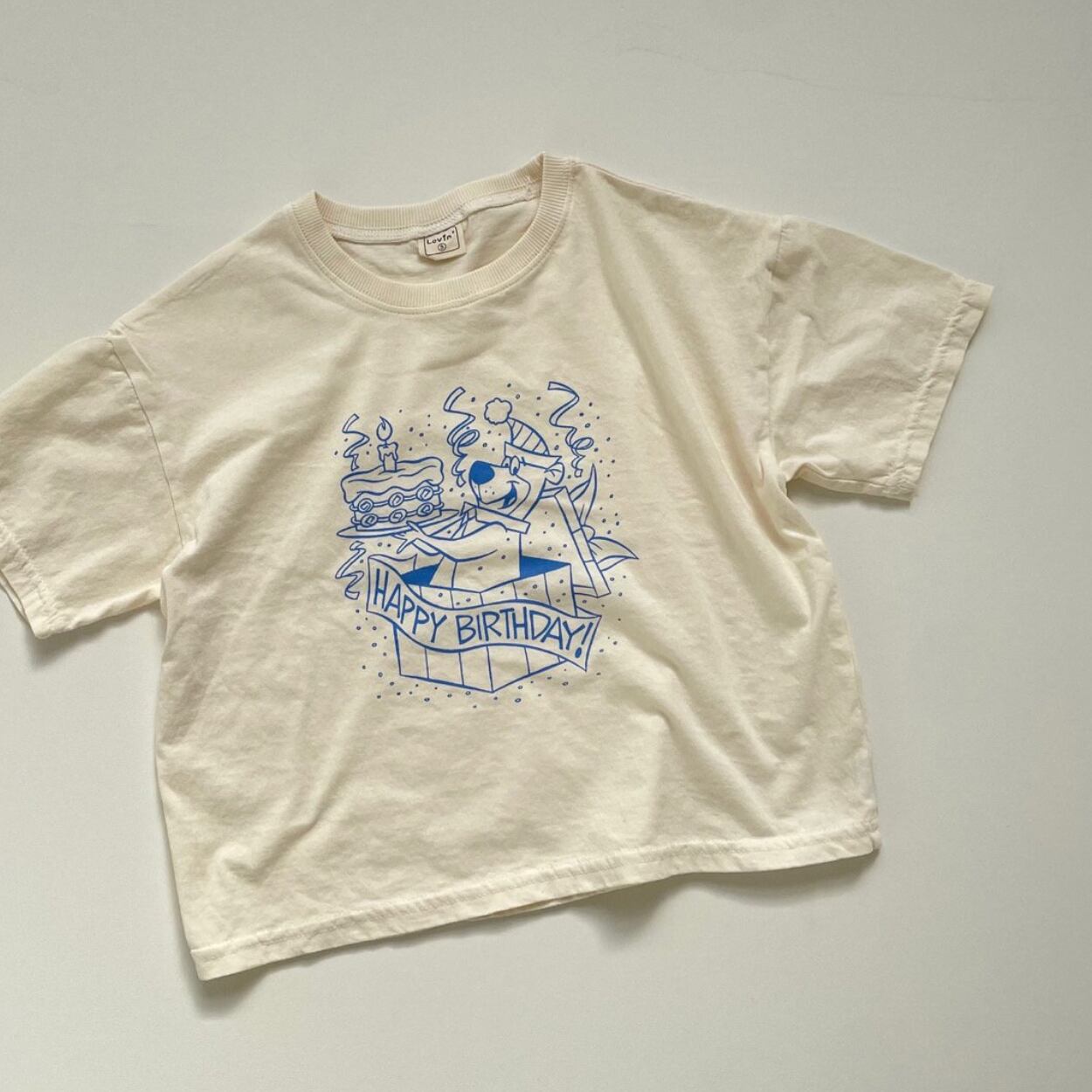 【Lovin' 】 Birthday bear T-shirts