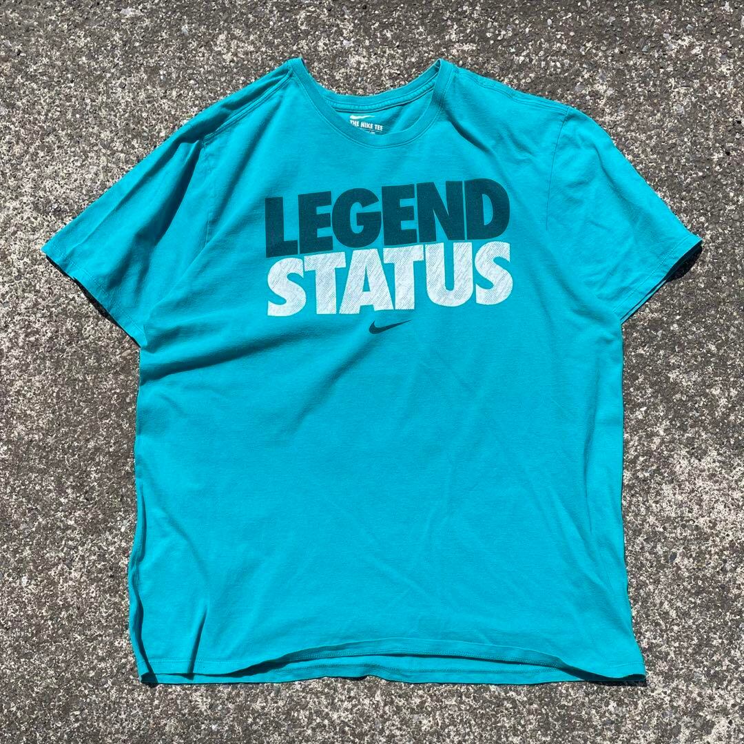 【XLサイズ】NIKE "LEGEND STATUS = 伝説的な地位" マリナーズカラー 古着 Tシャツ