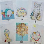 ポストカード 5枚セット（お気に入りのセットを作ってね）ギフト用の封筒もあるよ