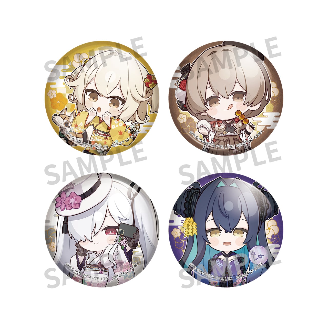 NIKKE トレーディング缶バッジ B BOX（NIKKE in 京都 はんなりスタンプ