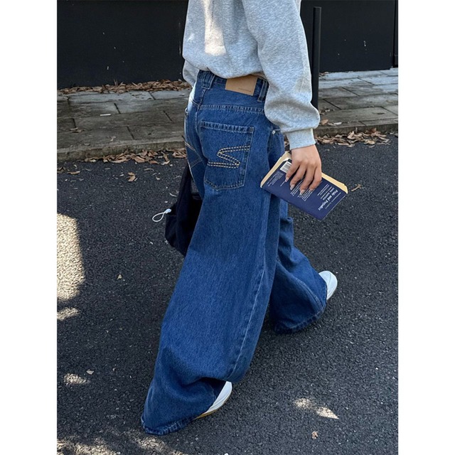 ミニマルワイドフォルムボリュームシルエットデニムパンツ 1col R02423