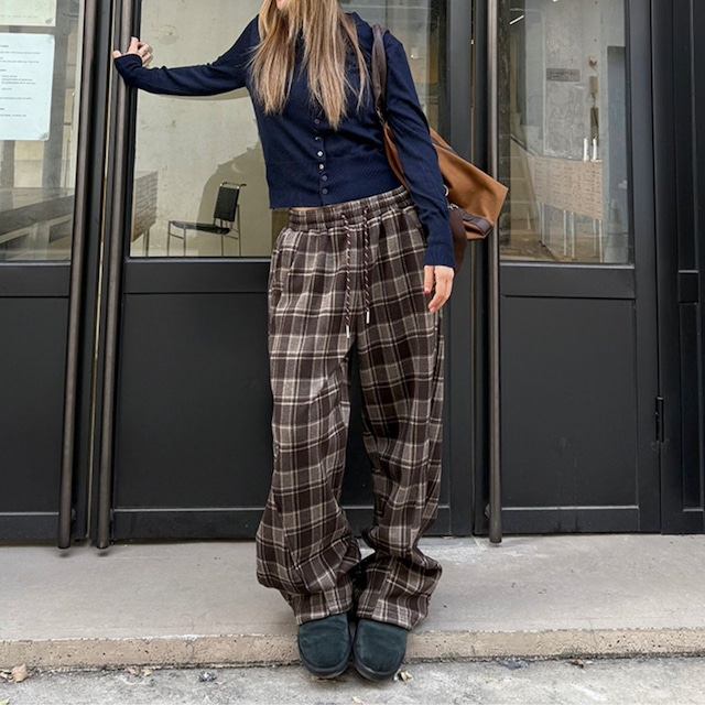 レトロタータンリラックスパンツ 2col R00705