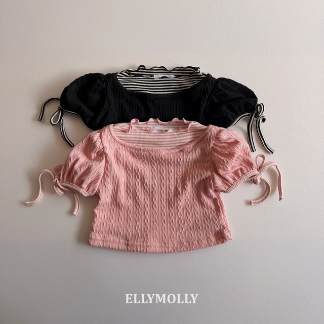 【取寄】elly molly｜coco puff top｜ココパフトップ｜5-15｜kids&jr｜26 spring