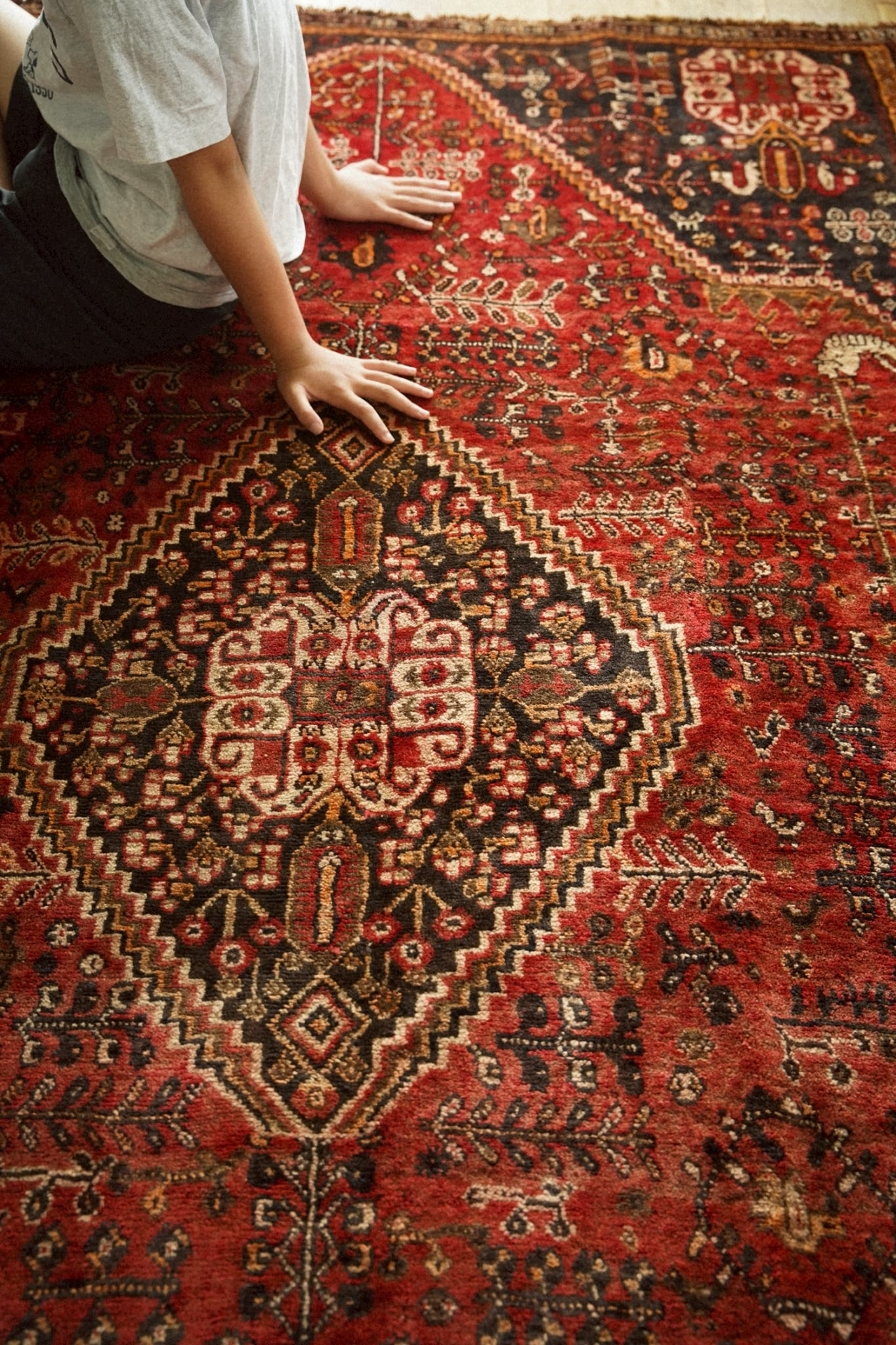 1694-Vintage Qashqai rug | 手織りのヴィンテージラグ専門店 | Bahr