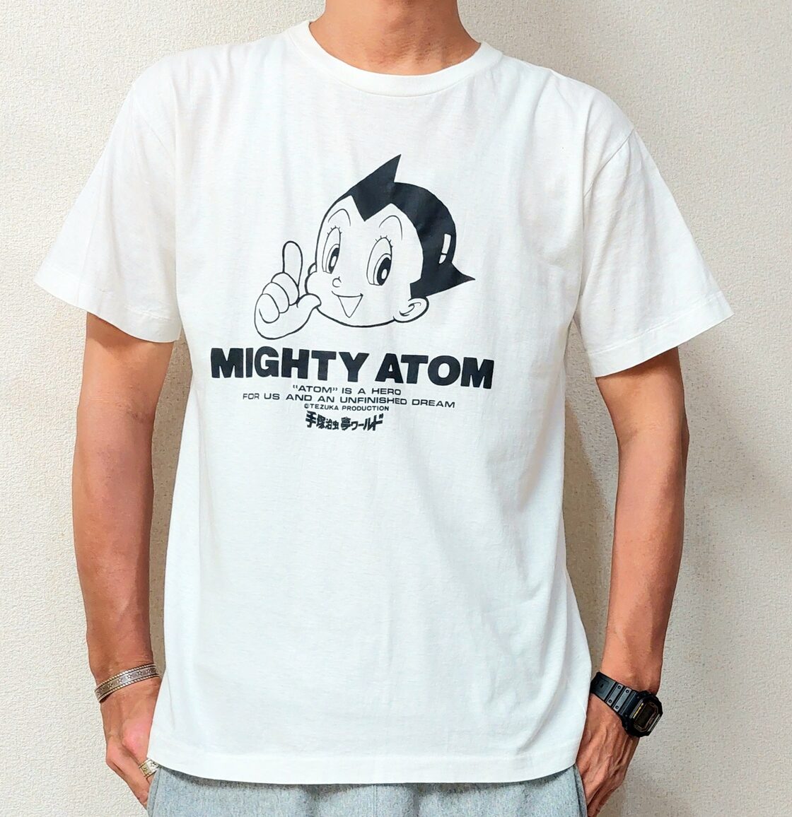 90s アメリカ製 USA 明るかっ 鉄腕アトム 手塚治虫 ATOM マンガ Tシャツ