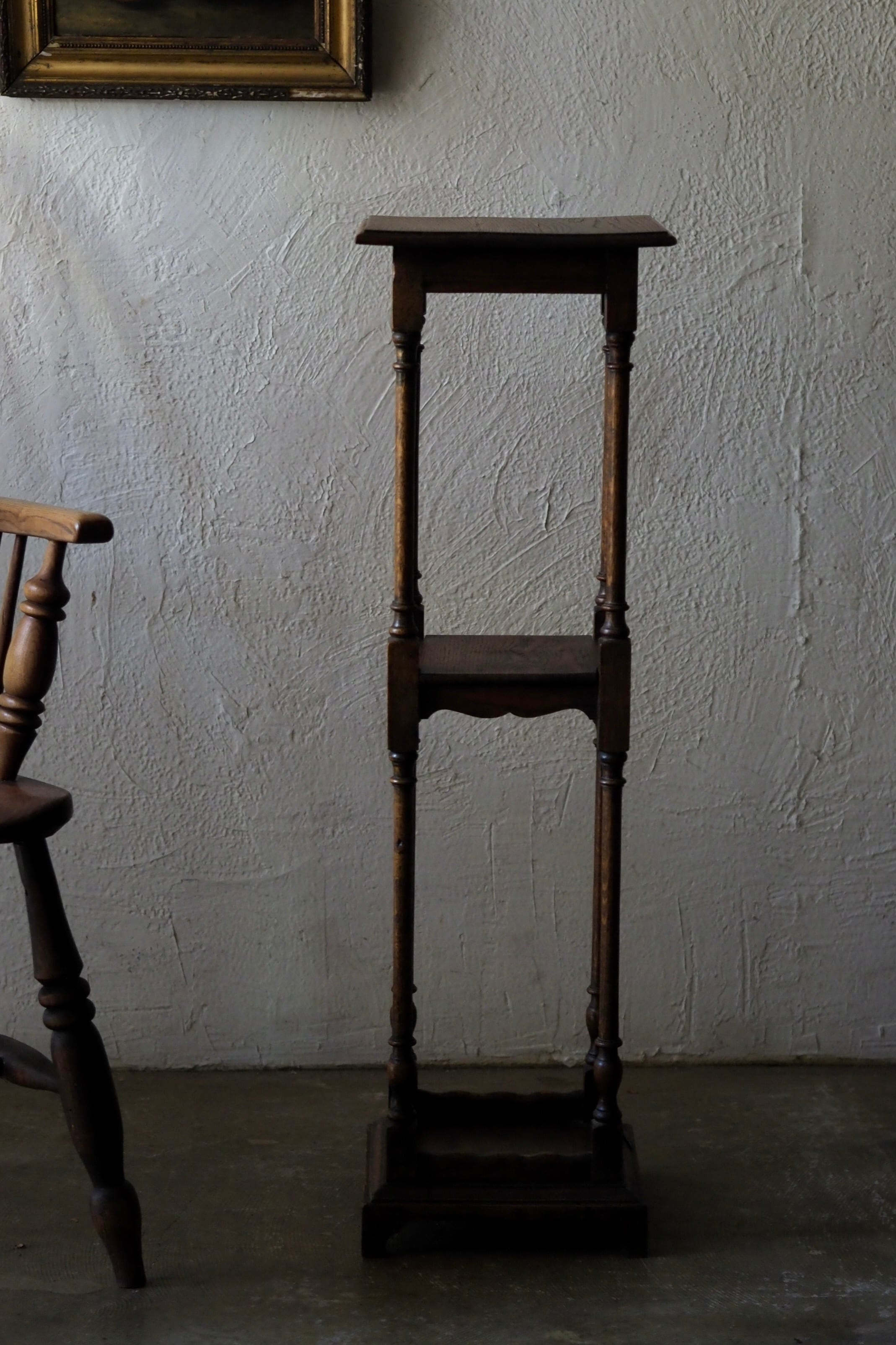 オーク展示台-antique oak display stand | アンティーク.ヴィンテージ