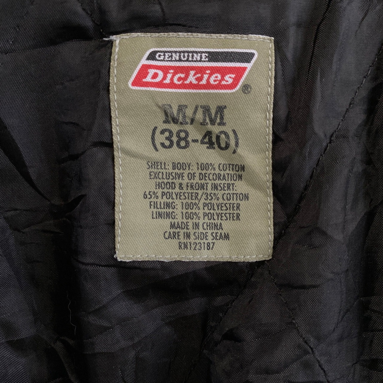Dickies ディッキーズ フェイクレイヤード スウェットパーカー 中綿 