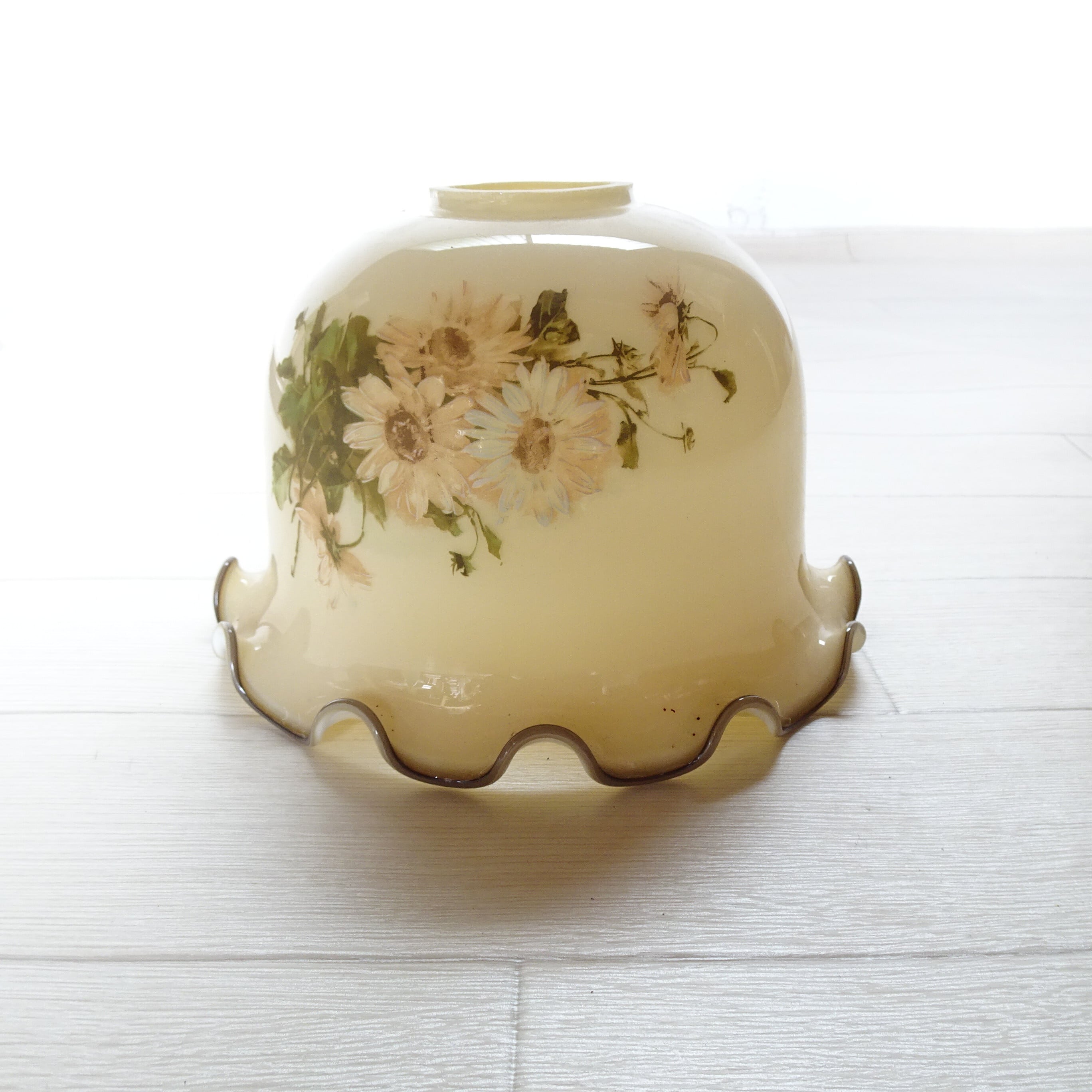 Paris 花柄 ガラスの照明のシェード