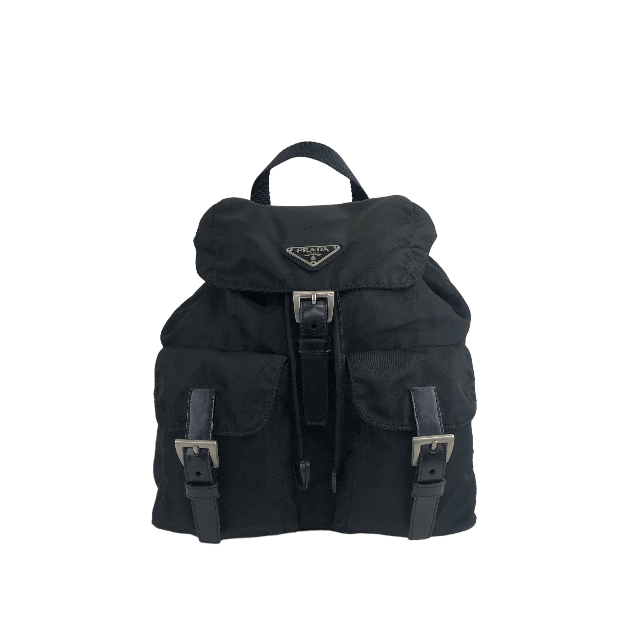 PRADA プラダ バックパック ブラック トライアングルロゴ ナイロン