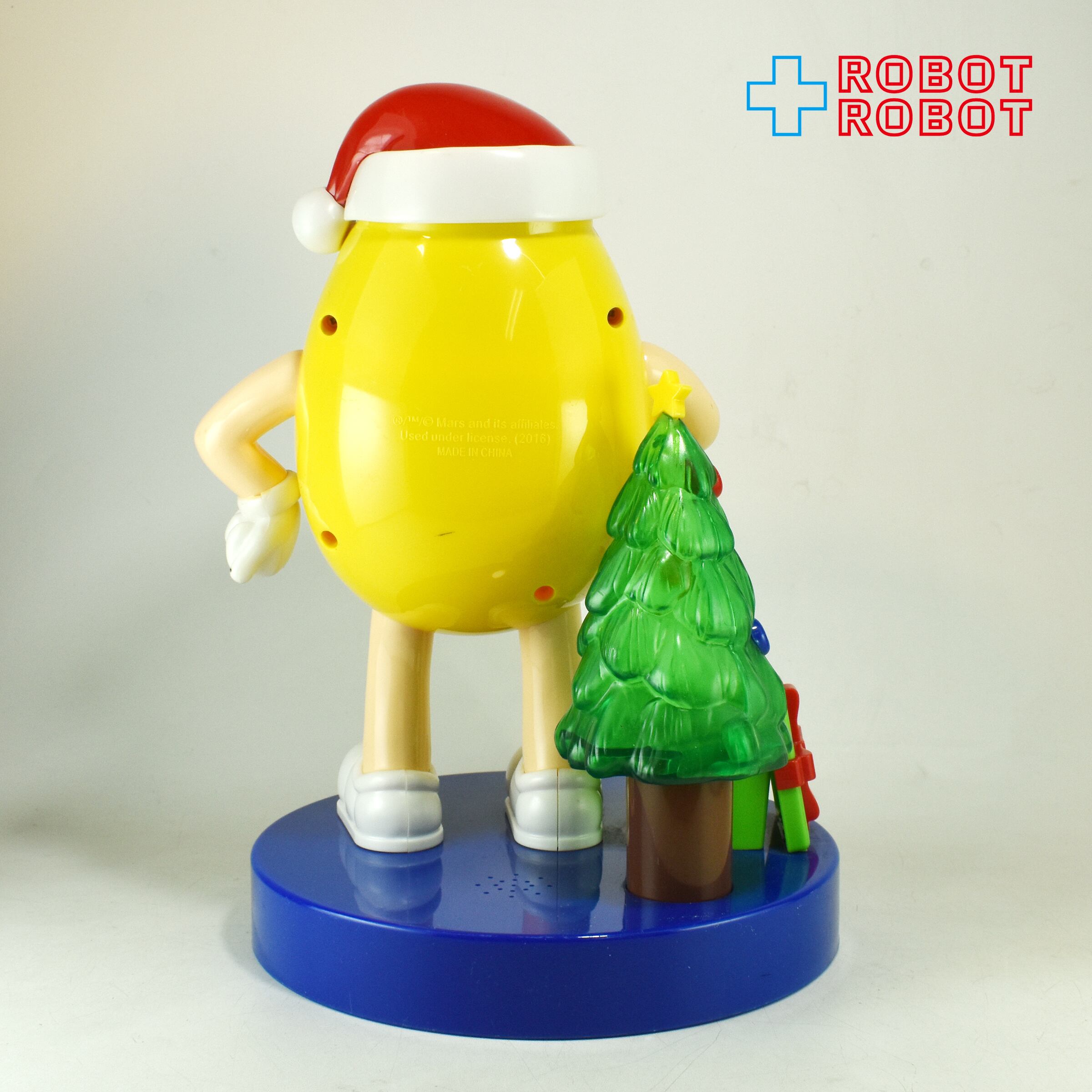 激レア未開封！ m&m's ディスペンサー クリスマス限定品！ M&M's イエロー クリスマス ディスペンサー ライト＆ミュージック