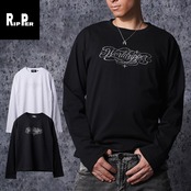 ◆ラメ加工 レタリングロゴ L/S Tee◆rp-26102