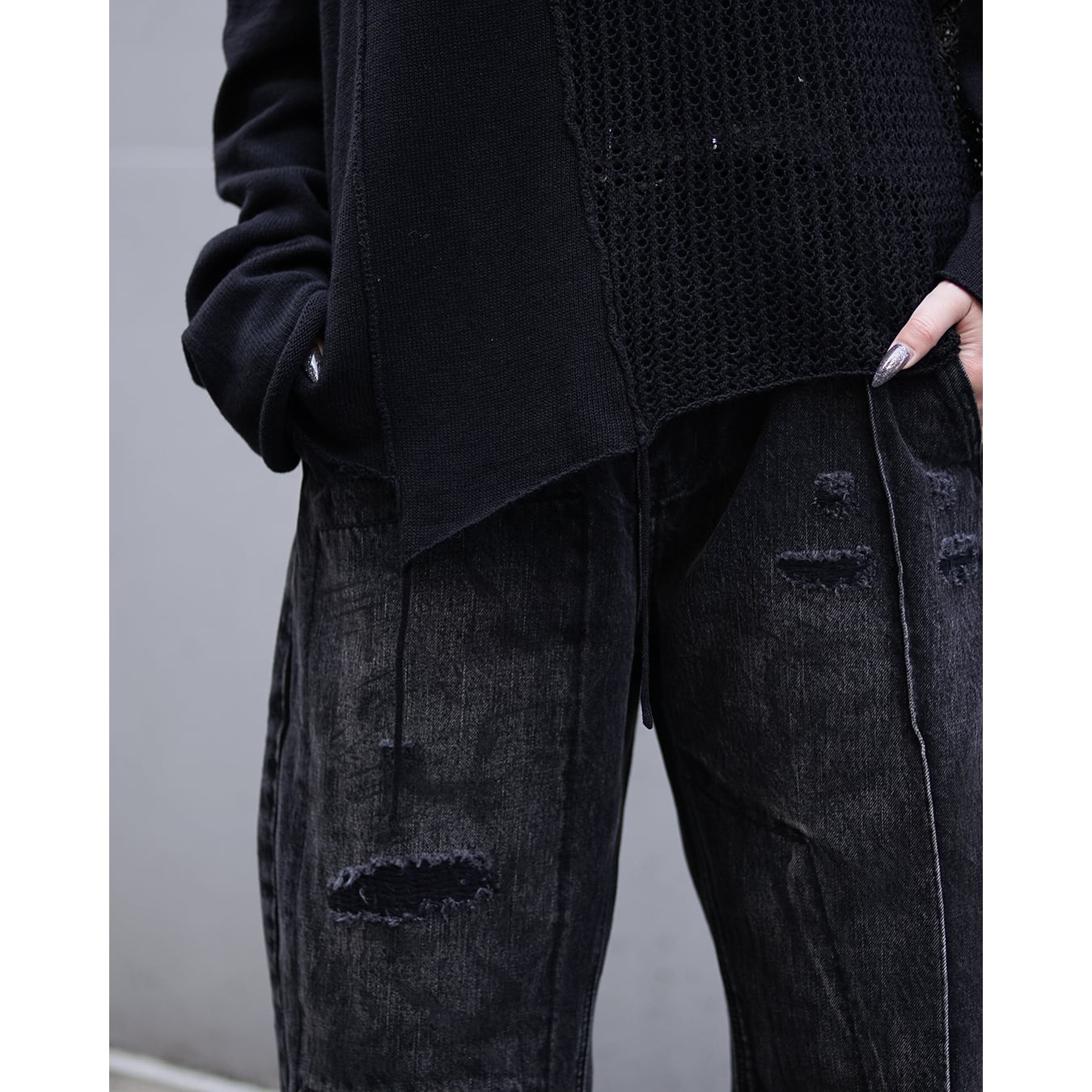 Professor.E ](プロフェッサーイー) 26SS-PE-TRL-06 Aged Denim