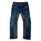 DEGMER デグナー 切替本革 ジーパン デニムパンツ XL/インディゴ/メンズ/バイクウェア/バイカー