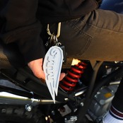 MMS EMBLEM KEYHOLDER - ウッディブラウン