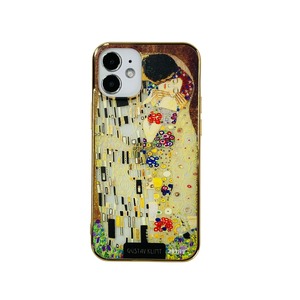 【液体無し】ARTiFY iPhone 12 mini メッキTPU スマホケース クリムト キス AJ00633