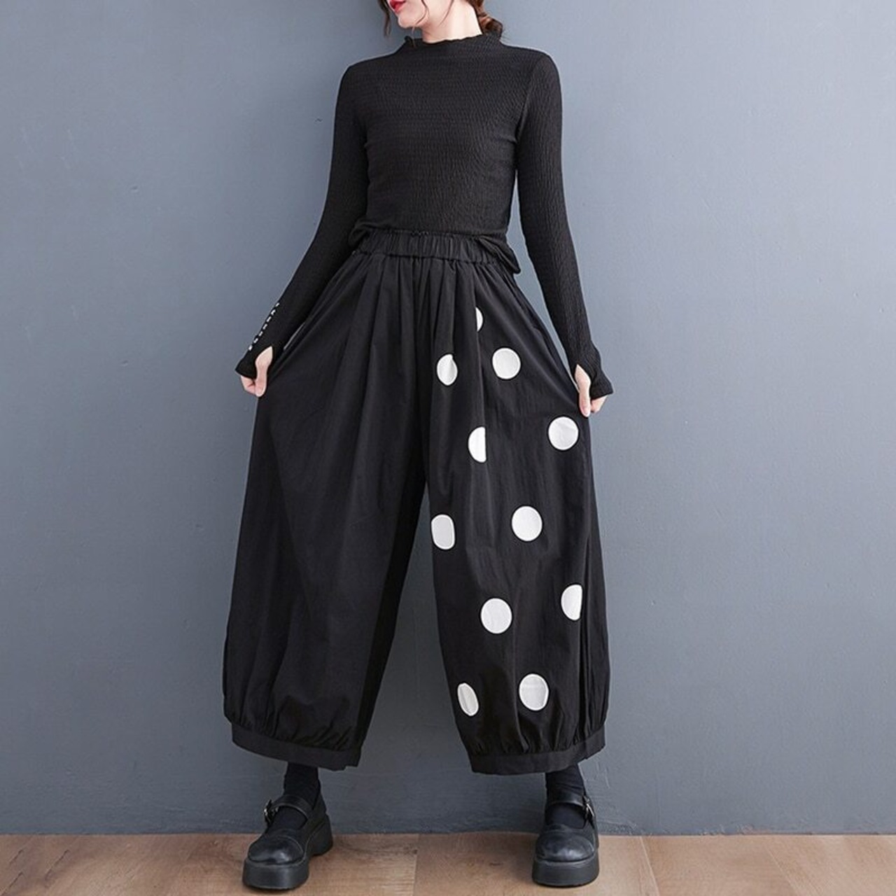 Polka Dot Loose Pants / ドット柄 ルーズパンツ