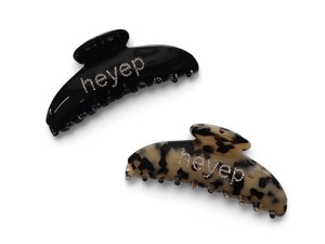 Heyep “ Fine Rhinestone Logo Hair Clip“